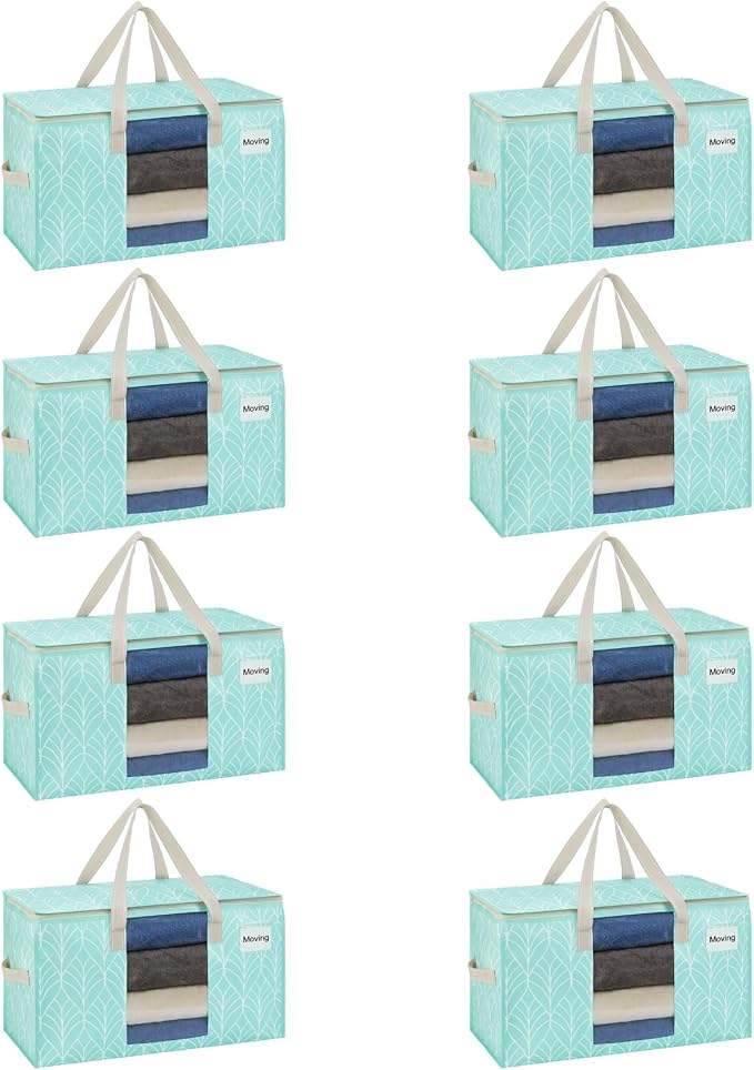 VENO 8 Pack Moving Bags, Storage Bins by Veno