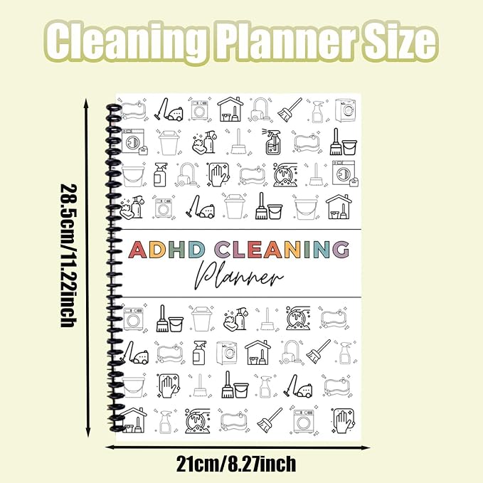 Cleaning Planner, Household Cleaning Schedule and Checklist Organizer, Weekly - Image 5