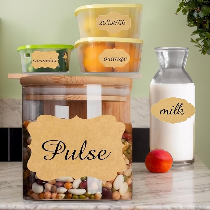 2" x 3" Labels for Jars, Canning Labels for Mason Jars, Blank Stickers to Write - Image 3