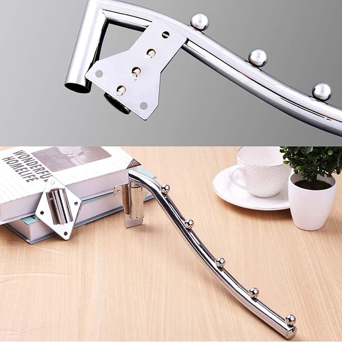 Wall Mounted Folding Clothes Hanger Stainless Steel, Metal Wall Mount Garment - Image 4