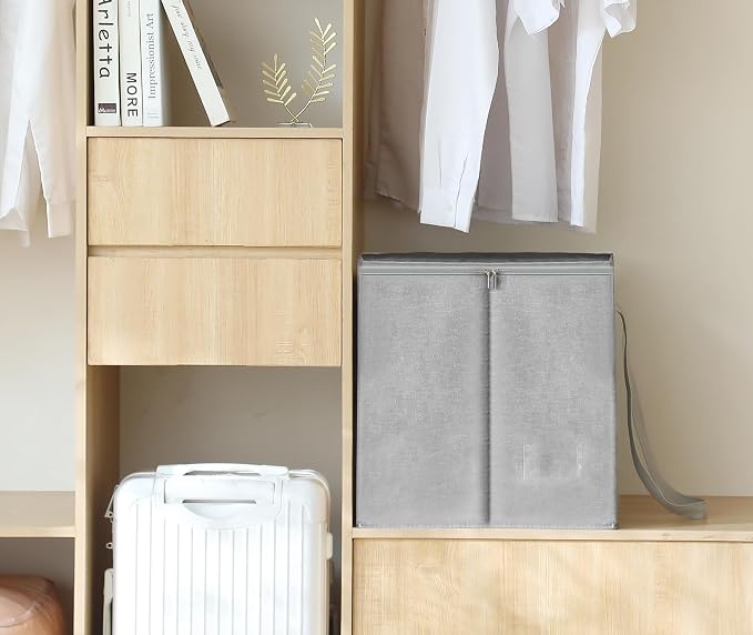 Qozary Clothes Hanger Organizer Bag-Rigid Hanger Storage Containers - Image 2