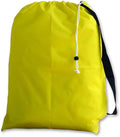 Small Laundry Bag with Drawstring, Carry Strap, Locking Closure, Color: Yellow by Laundry+Bag+Store+Online