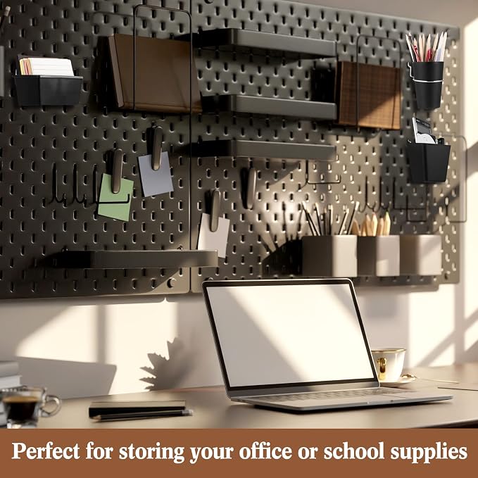 Jinei 12 Pcs Pegboard Bins and Cups - Image 5