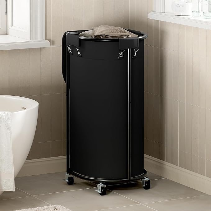 Chrislley Laundry Hamper with Wheels and Lid, 100L Rolling Laundry Basket - Image 7