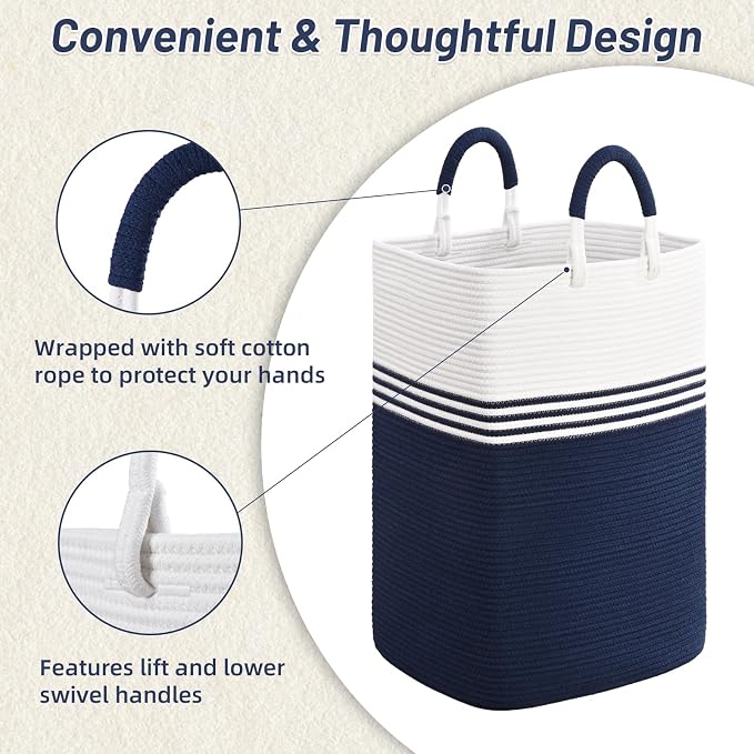 Laundry Basket Hamper, Blanket Storage, Dirty Clothes Hamper - Image 2