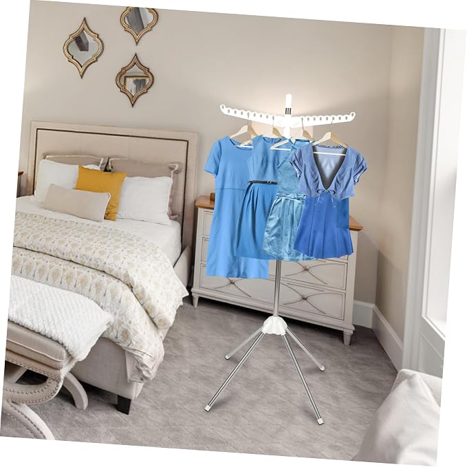 Cabilock Rotatable Clothes Drying Rack Detachable Ironing Board Holder Space - Image 6