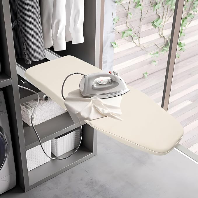 Closet Pull-Out Ironing Board 32.3" X 12.2" Buit-in Iron Board Mini Ironing - Image 2