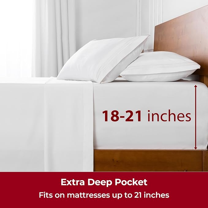 Mellanni Extra Deep Full Sheets - Image 6