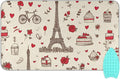 susiyo Ironing Mat Vintage Eiffel Tower Hearts Paris Portable Ironing Pad by susiyo