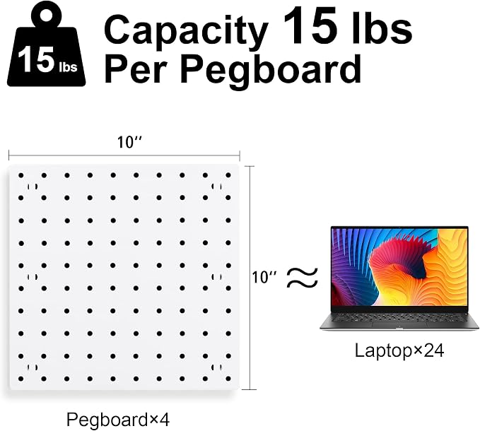 Pegboards, Pegboard Wall Organizer Panels, Peg Boards - Image 5