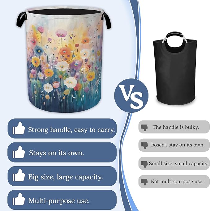 Spring Flower Laundry Hamper - Image 3