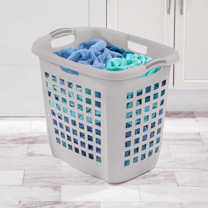 Sterilite 4-Pack 2.1 Bushel Ultra Easy Carry Hamper, Laundry Basket Organizer - Image 5