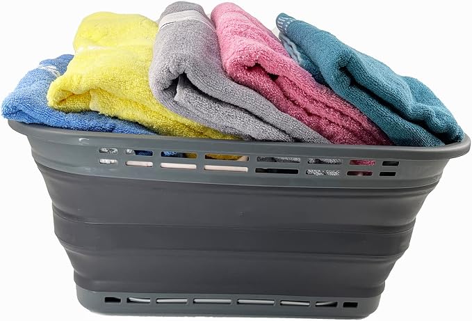 SAMMART 42L Collapsible Plastic Laundry Basket - Image 6