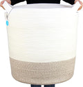 Casaphoria Extra Large Woven Cotton Rope Storage Basket by Casaphoria