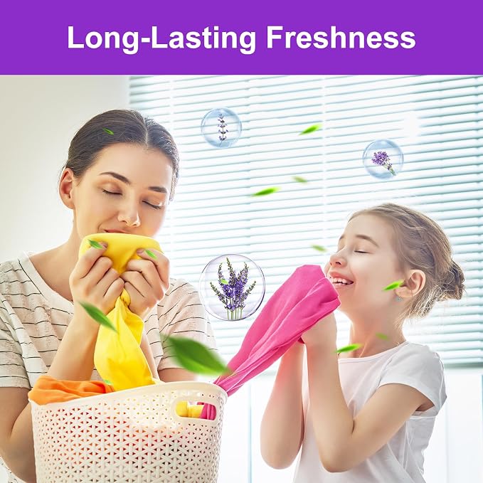 YUCO Laundry Detergent Sheets Lavender Scent 80 Loads Eco Friendly Laundry Soap - Image 3