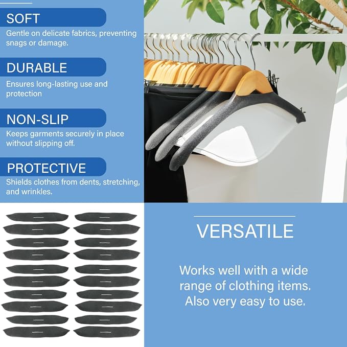 Foam Pad Hanger Covers, Charcoal Grey Foamies, 50 Pack - Image 2