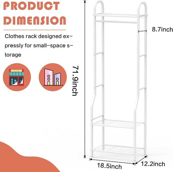 Narrow Clothes Rack - Image 3