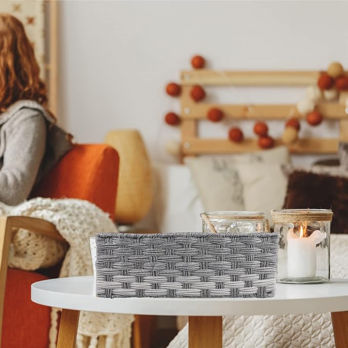 Cabilock Coffee Table Tray Plastic Sundries Storage Basket - Image 9