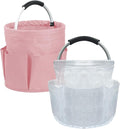 2Pcs 17L College Shower Caddy for Women, Bathroom Cleaning Caddy by IHOMAGIC