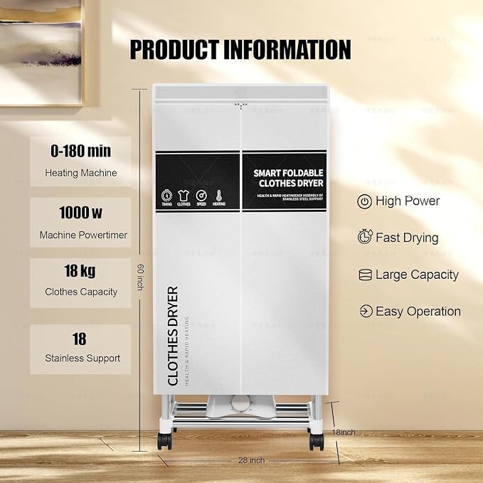 Clothes Dryer, Portable Drying Machine - Image 5