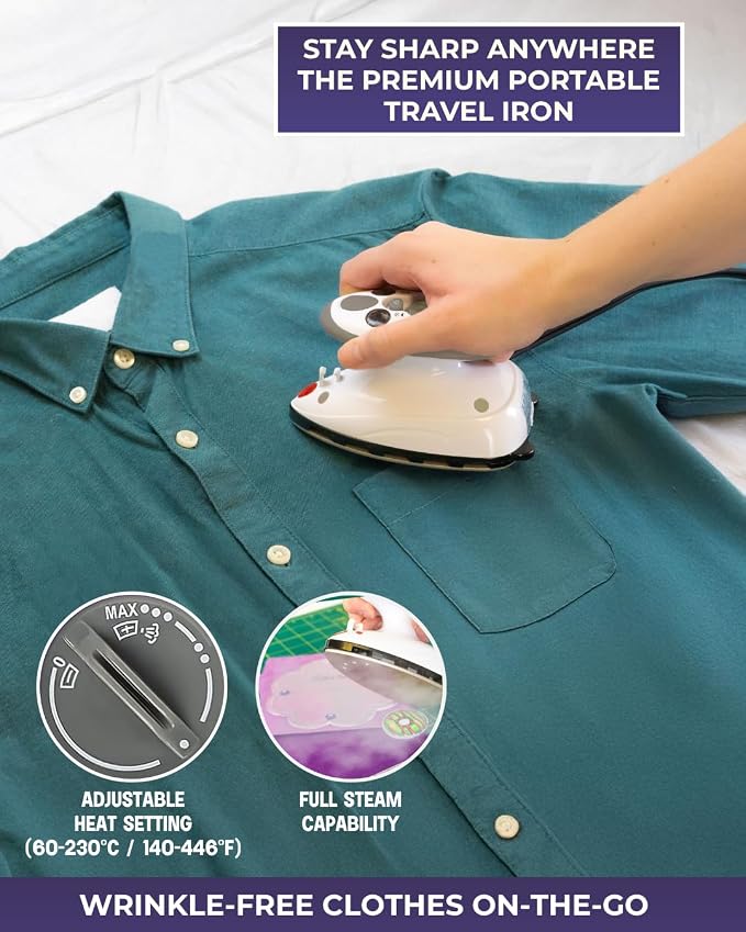 The Quilted Bear Premium Mini Steam Iron - Image 7