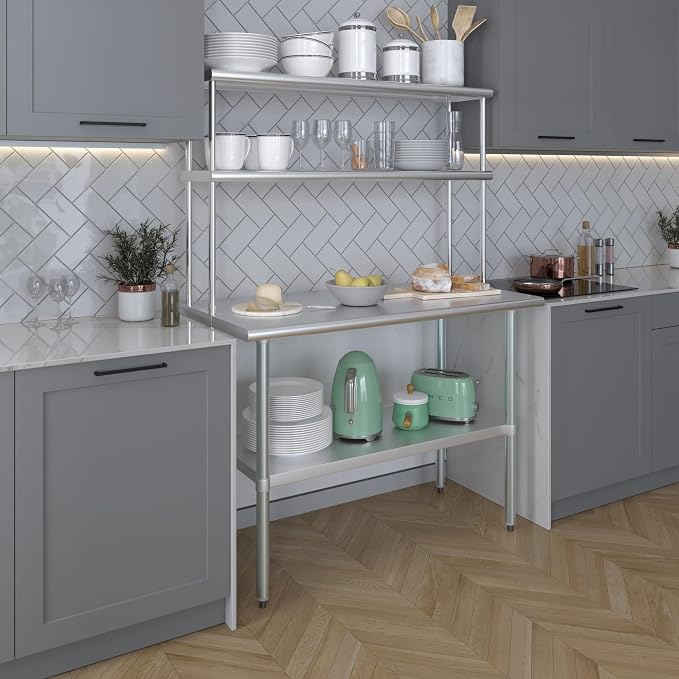 AmGood Double OverShelf Stainless Steel NSF - Image 7