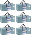 VENO 6 Pack Heavy Duty Moving Bags, Christmas Storage Bins by Veno