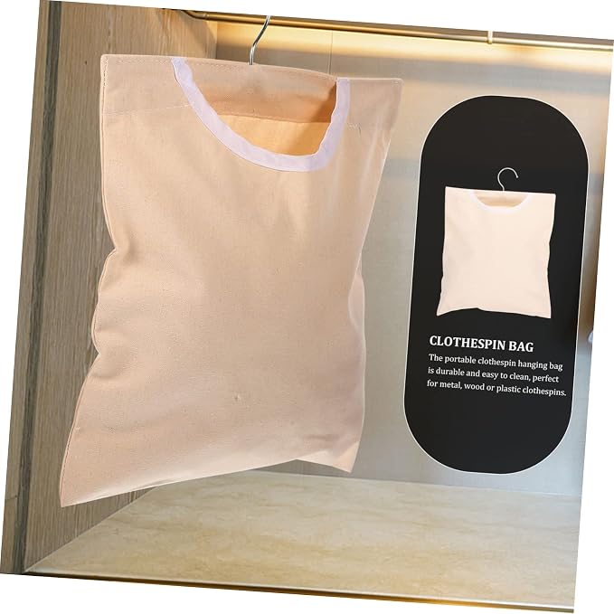 Cabilock Clothespin Pouch Storage Bag Hanging Laundry Pouch - Image 5