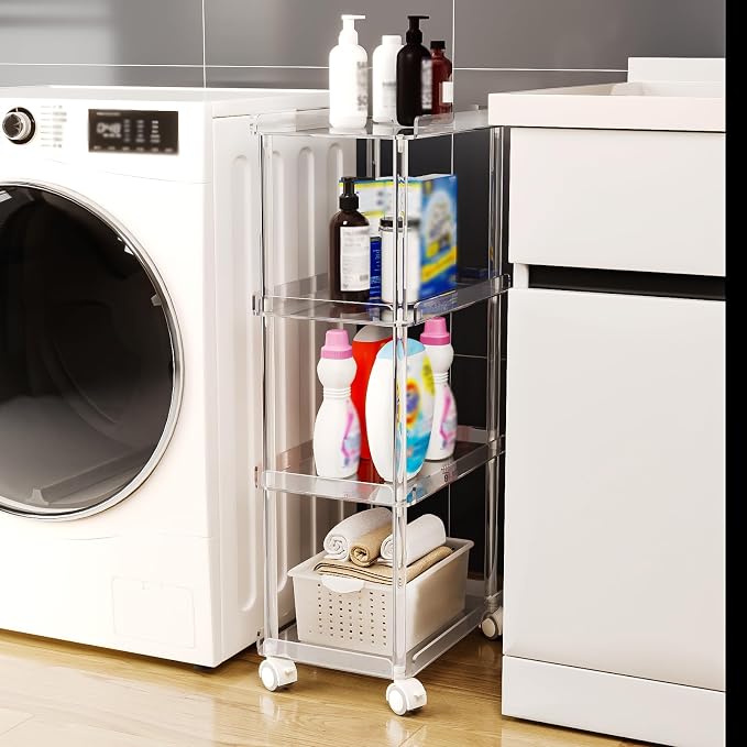 AQUIVER Acrylic Slim Storage Cart - Image 6