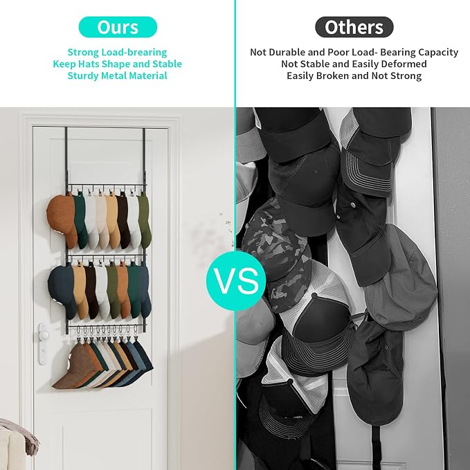HapiRm Over Door Hat Rack - Image 2