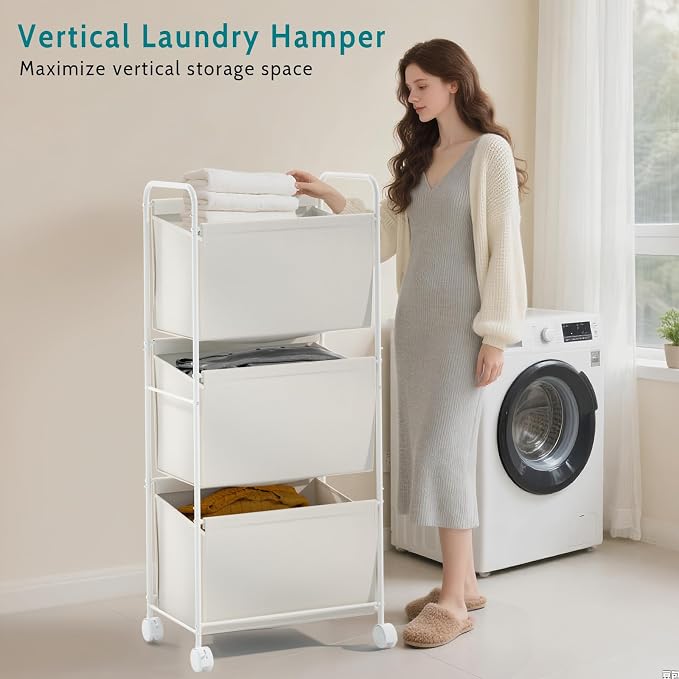 125L Vertical Laundry Hamper - Image 2