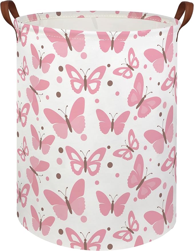 HIYAGON Girls Pink Laundry Baskets Baby Hamper by HIYAGON