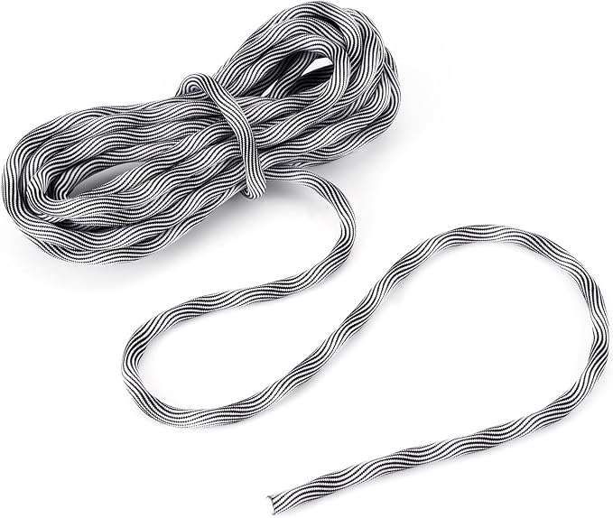 FASHEWELRY 5.47 Yards 8mm Round Polyester Cord Rope Thick Braid Macrame Cord by FASHEWELRY