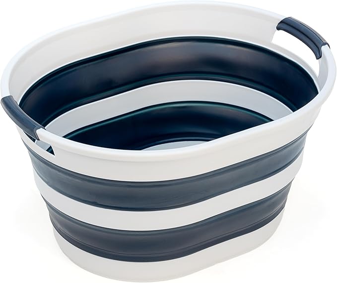 SAMMART 23L Collapsible Plastic Laundry Basket by SAMMART
