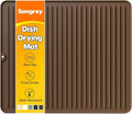 Songrey 18" x 16" Silicone Dish Drying Mat, Kitchen Counter Drying Pad by Unknown