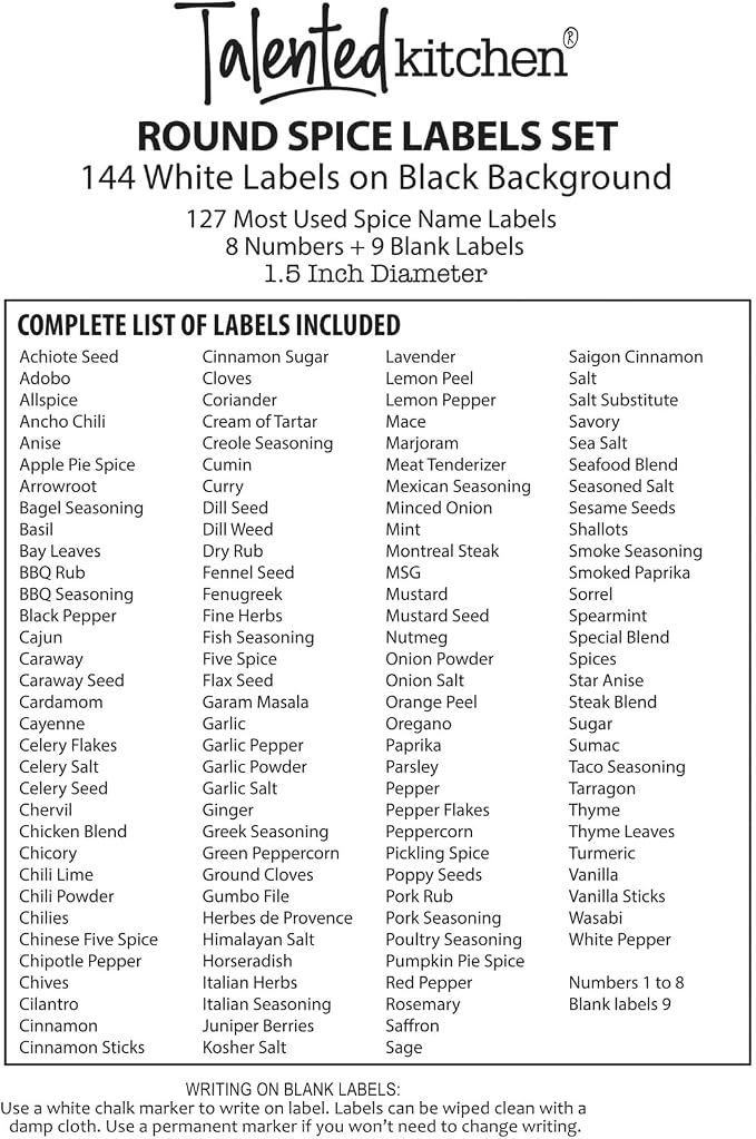 Talented Kitchen Spice Labels Stickers - Image 5