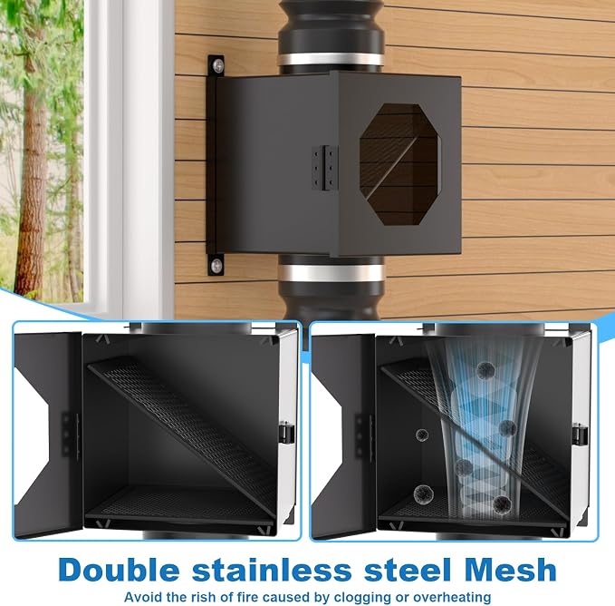 Metal Dryer Duct Lint Trap, Indoor Dryer Vent Kit - Image 3