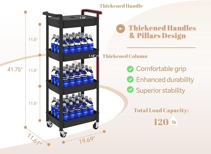 MIOCASA Utility Rolling Cart - Image 3
