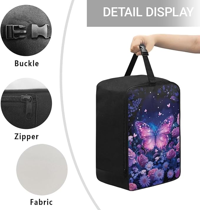 Rose Daisy Butterfly Portable Steamer Storage Bag - Image 5