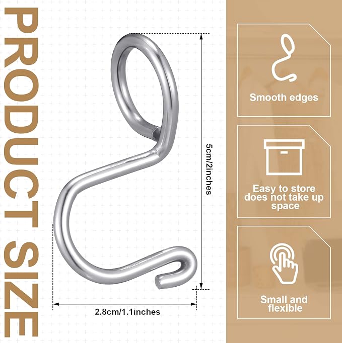 Sosation 45 Pcs Clothes Hanger Extender Connector Hooks Space Saving Hooks - Image 2