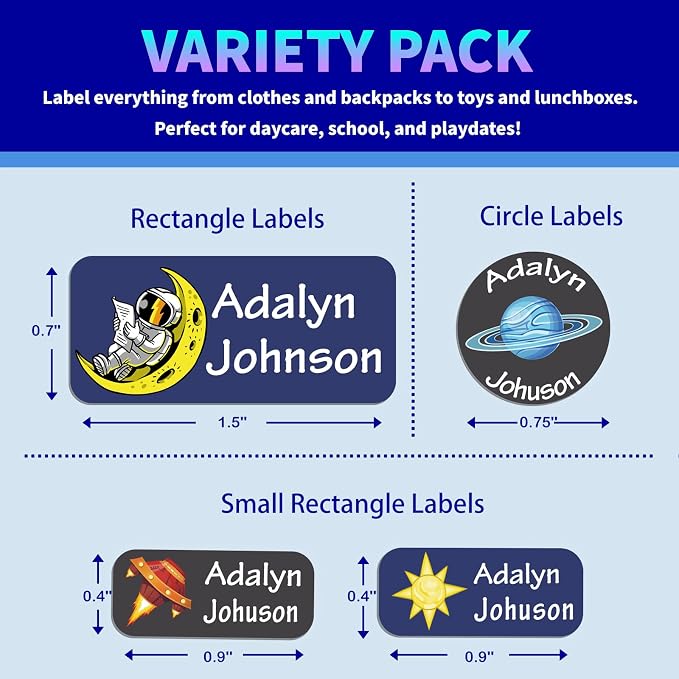 Custom Personalized Name Labels - Image 2