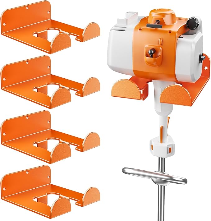 Weedeater Hanger, 4 Pack Garage Tool Organizer Storage Trimmer Rack by POKIPO
