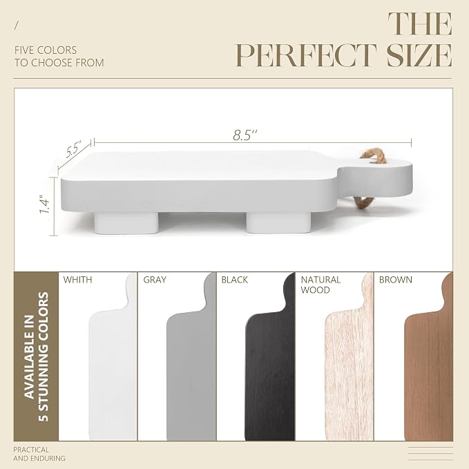 EOSAHR Decorative Wood Riser for Kitchen Decor : Modern Farmhouse Soap Holder - Image 6
