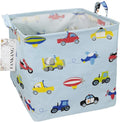 FANKANG Square Nursery Hamper Storage Bins Canvas Laundry Basket Foldable by FANKANGStorageBasket