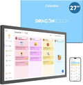 Digital Calendar 27 Inch Touch Screen, Electronic Wall Calendar Chore Chart by DragonTouch