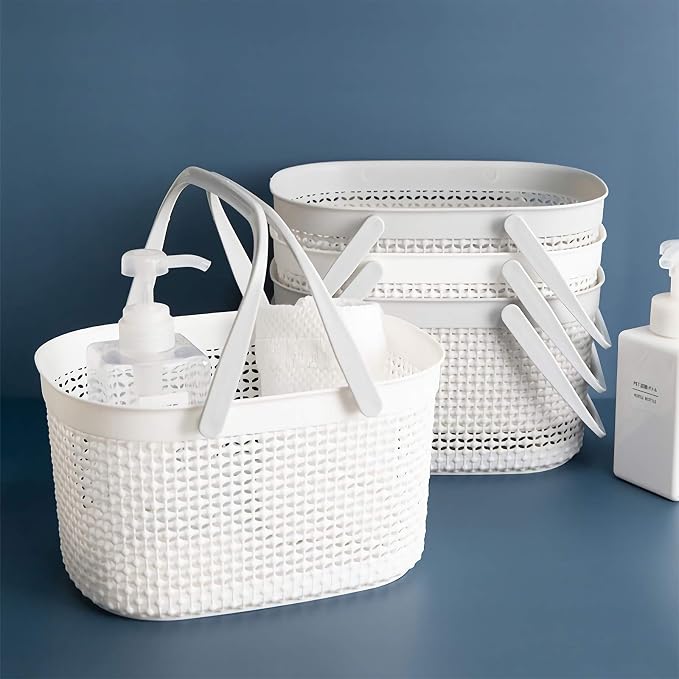 rejomiik Portable Shower Caddy Basket, Plastic Organizer Storage Tote - Image 2
