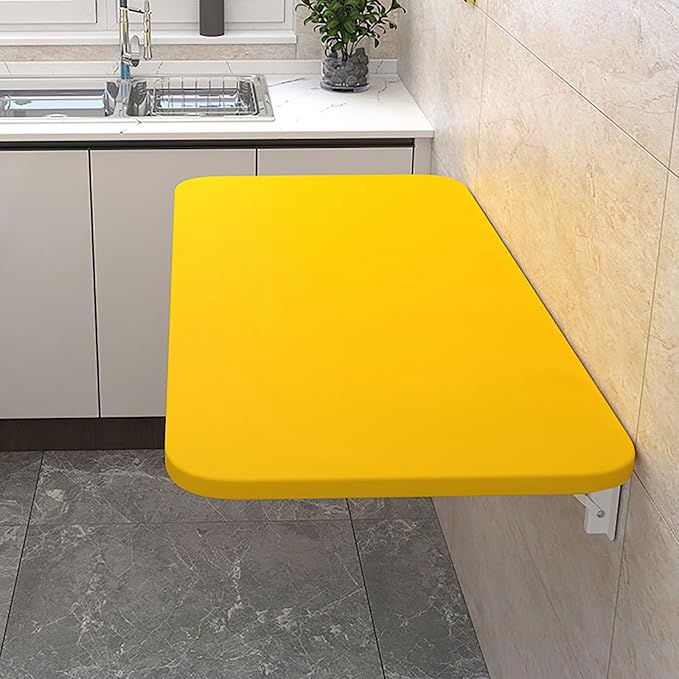 Wall Mounted Folding Table, Fold Down Floating Desk by Unknown