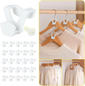 Smartor Hanger Hooks 30 Pack, Closet Storage and Organization as Hangers Space by Smartor
