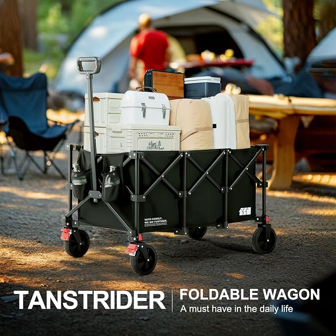 200L Collapsible Foldable Wagon, Large Heavy Duty Wagon Cart - Image 9