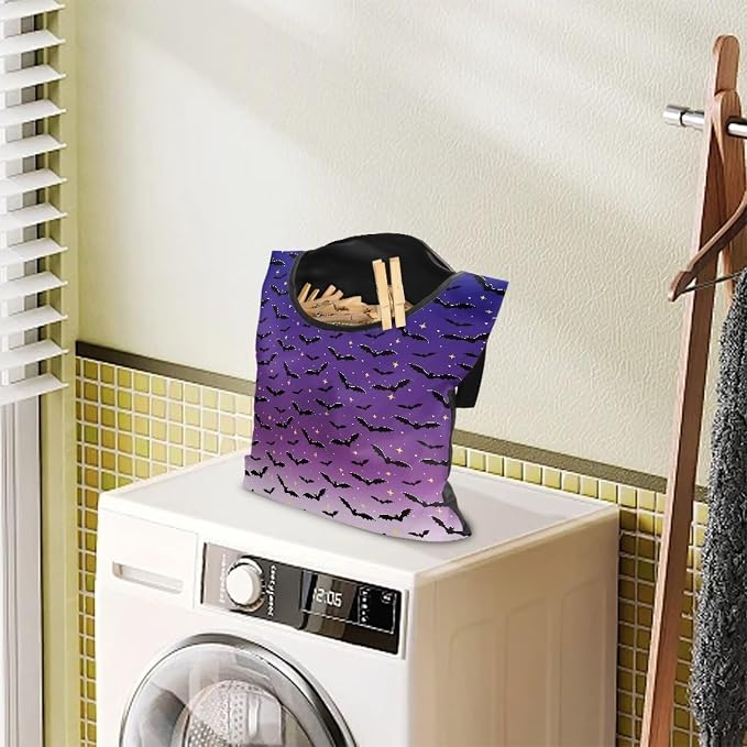 Halloween Bats Clothespin Bag - Image 2